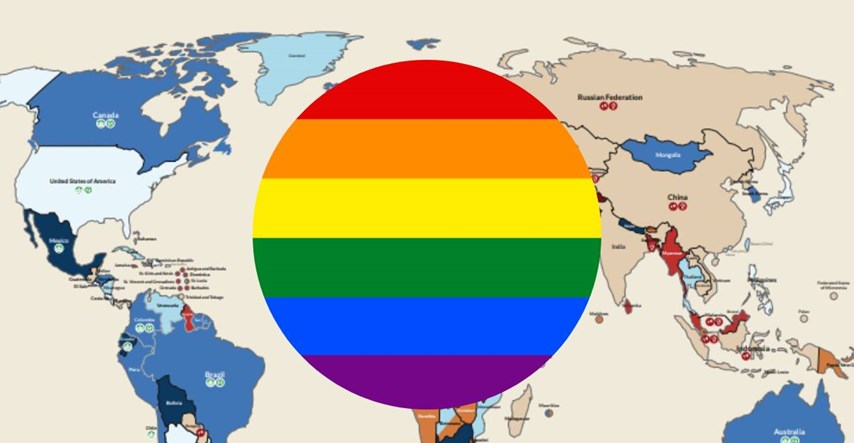 U kojim je sve zemljama na svijetu nezakonito biti gej